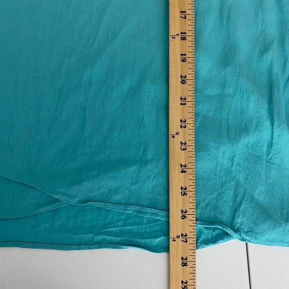 Soft Surroundings Top Popover PL Lagenlook Asymmetrical Hem Tabbed Sleeve - Picture 9 of 9